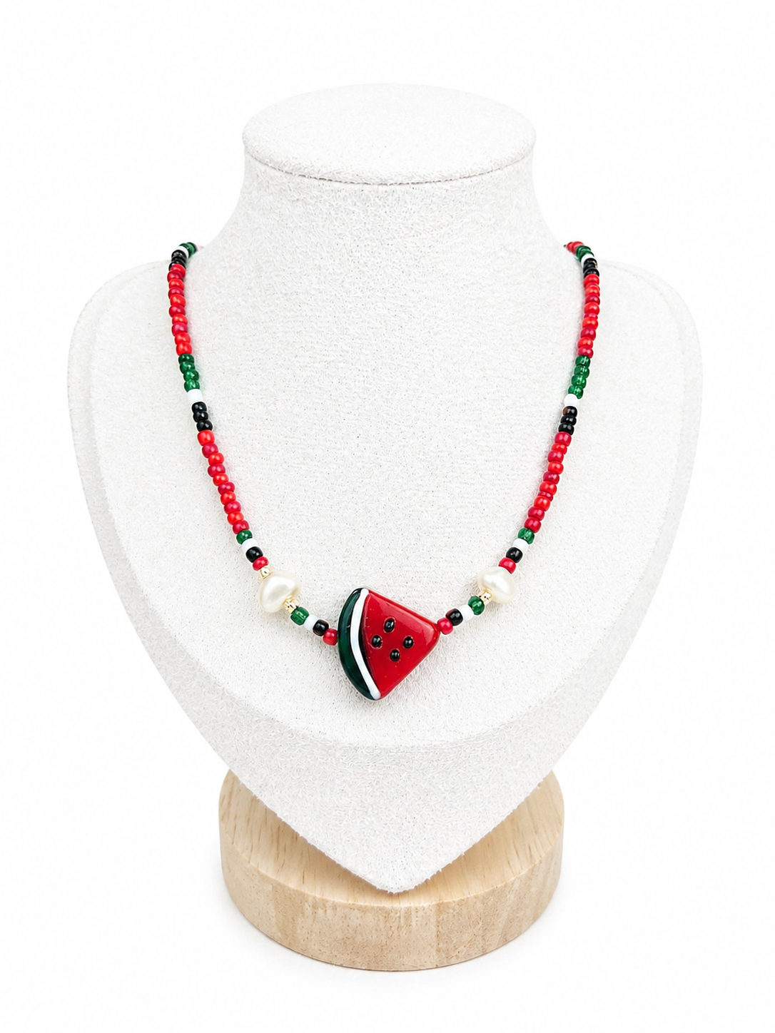 Collier Ras de cou - Pastèque