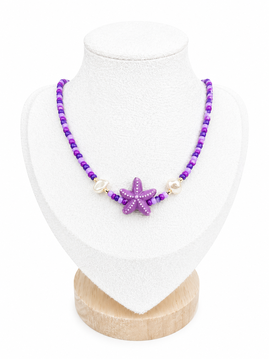 Collier Ras de cou - Violet