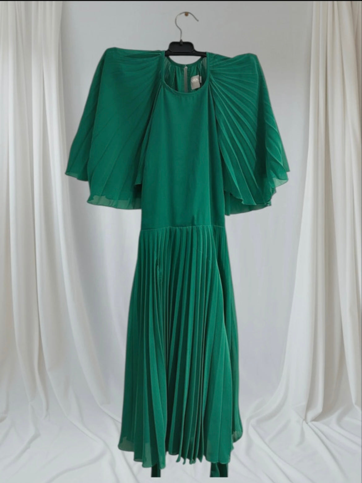 Robe verte fluide