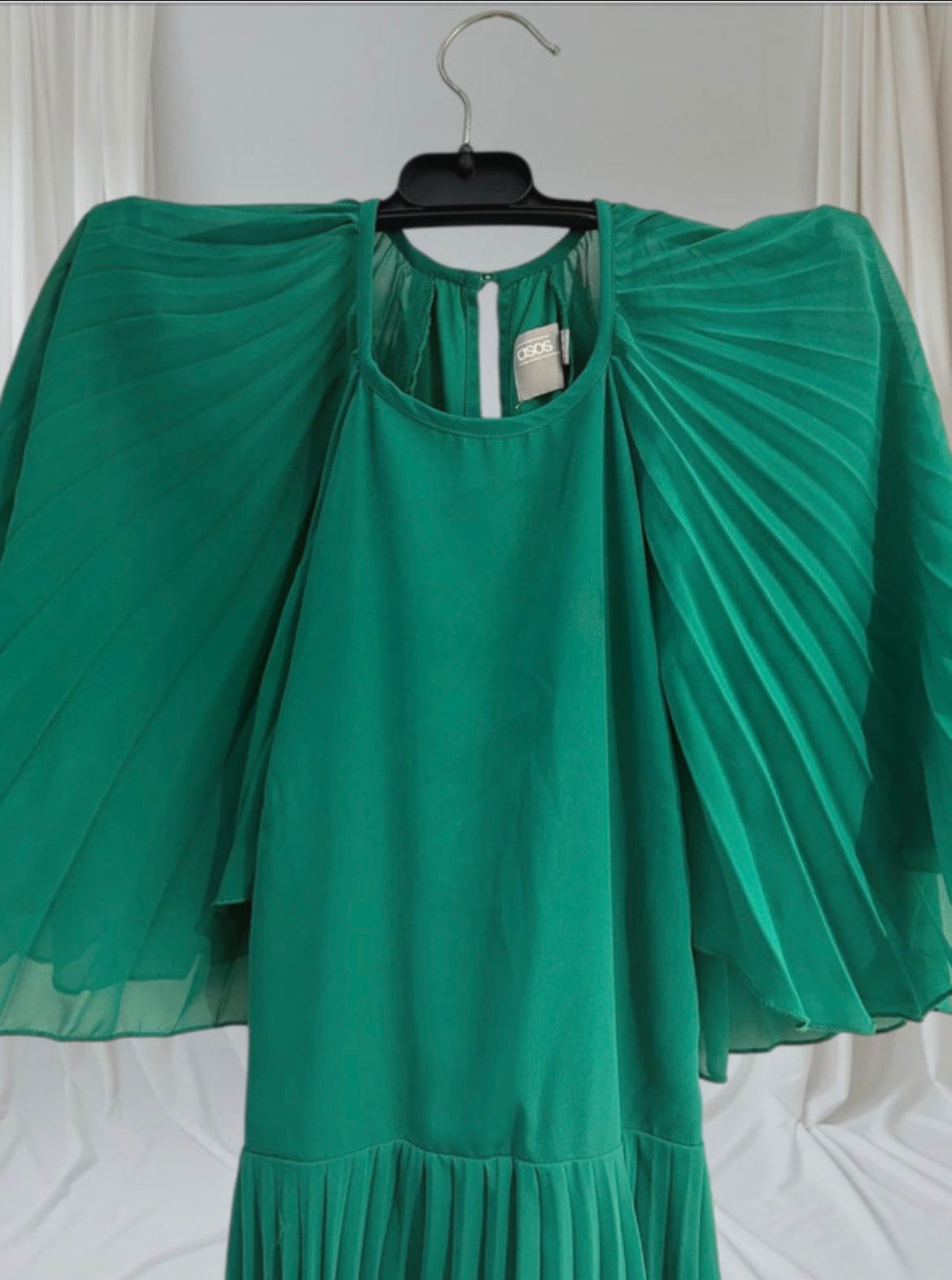 Robe verte fluide