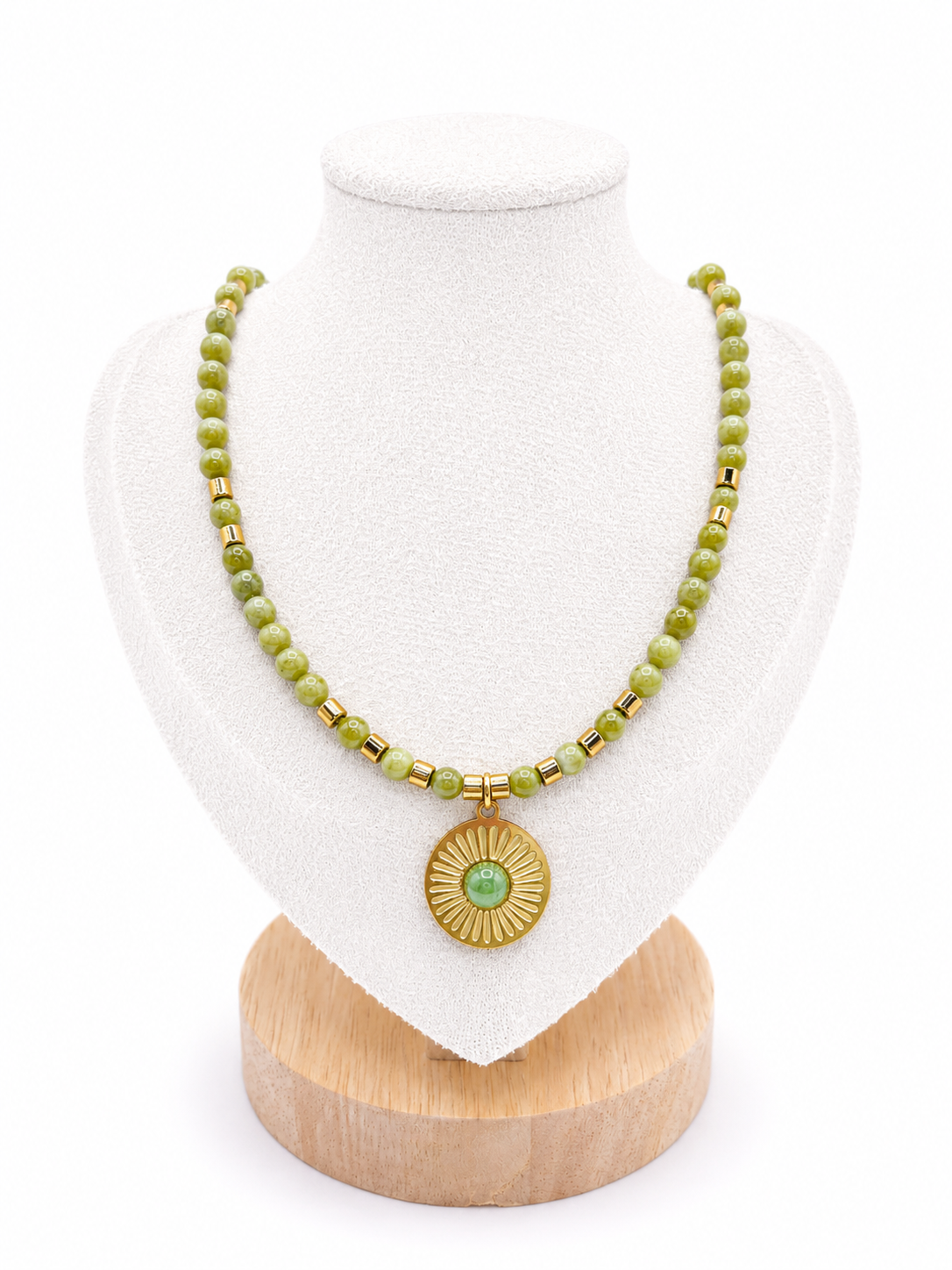 Collier - Pierres naturelles Serpentine