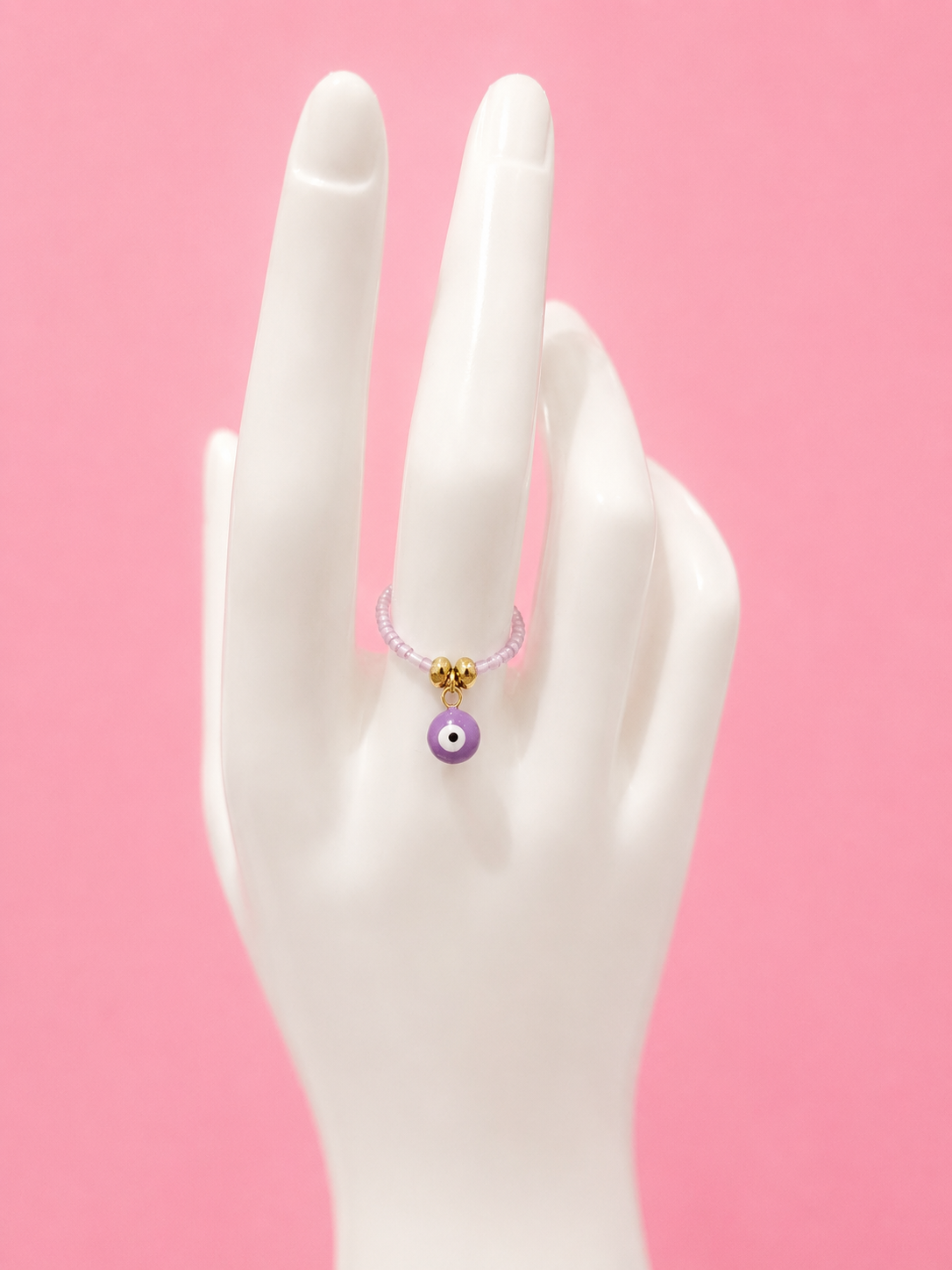 Bague orteil /doigt - Oeil violet