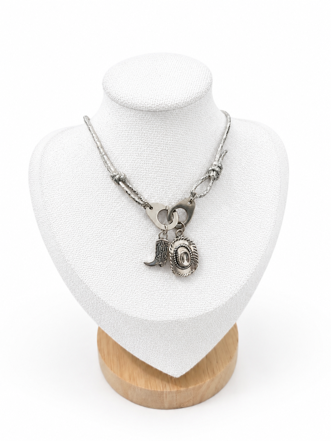 Collier Ras-de-cou cordon Cowgirl Argent