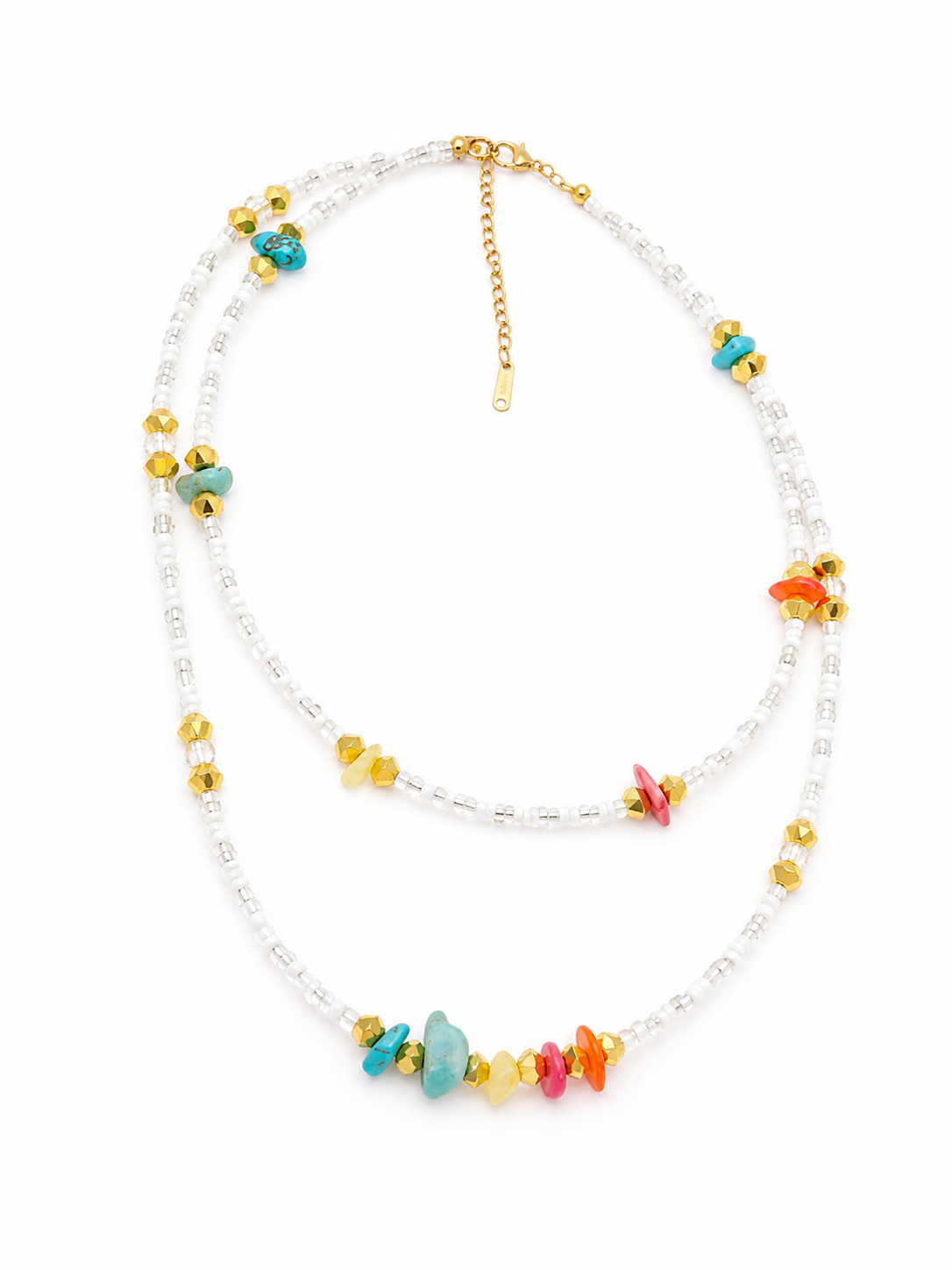 Collier Fataly Blanc
