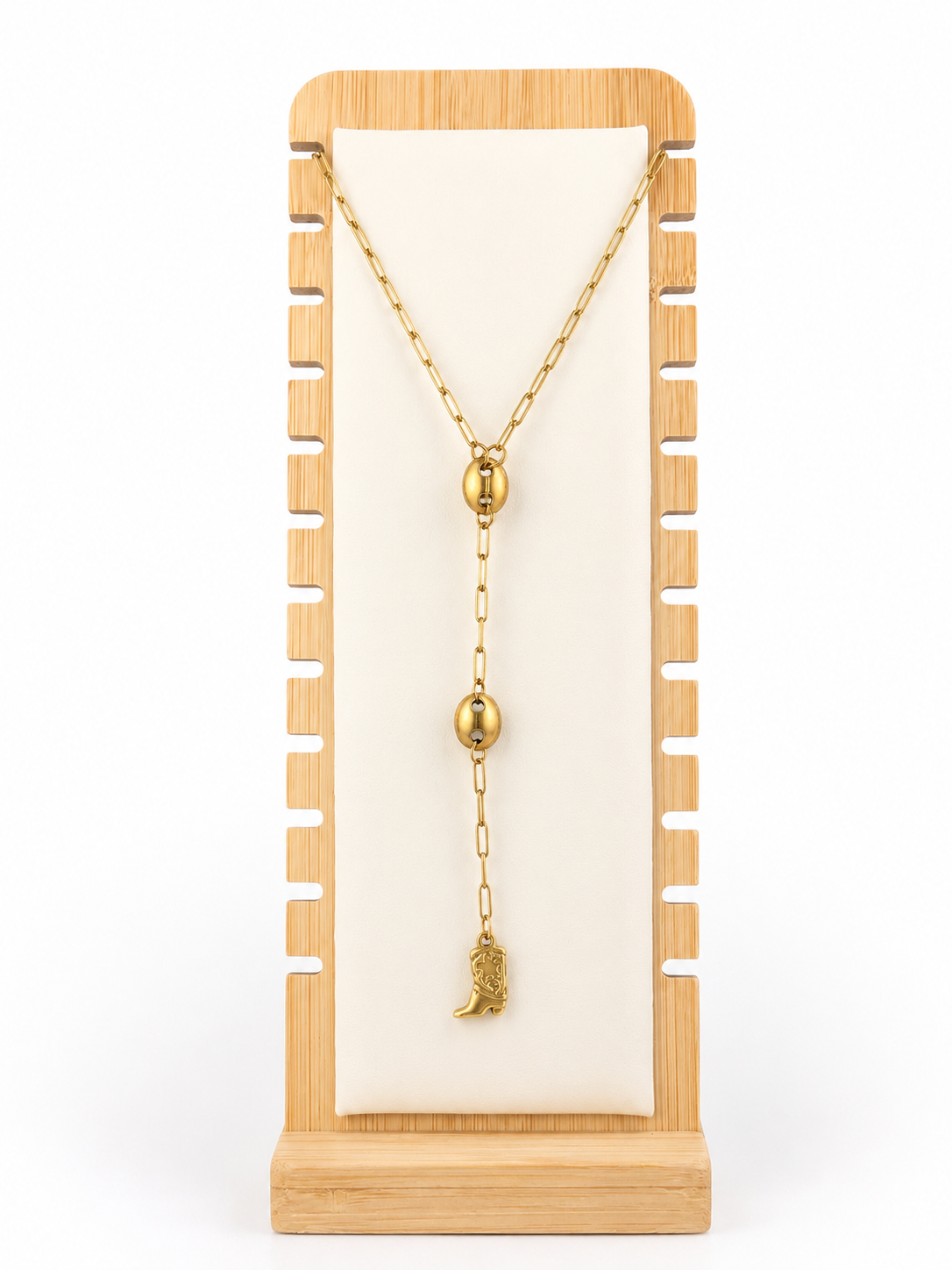 Collier en Y Western – Pendentif Santiag