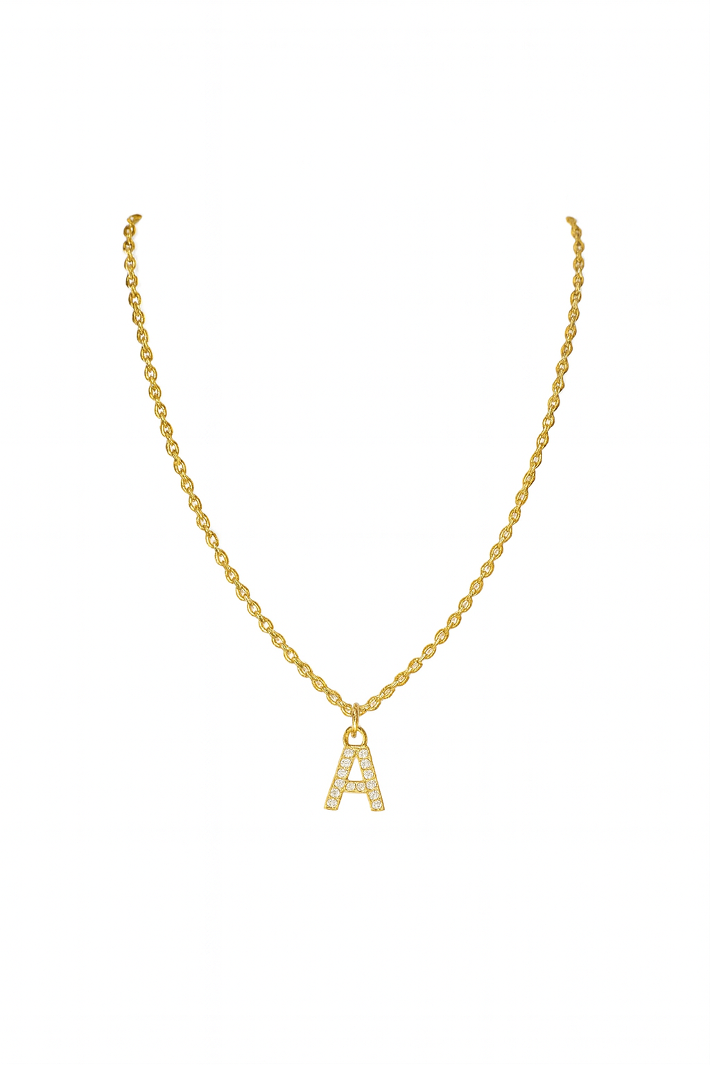 Collier personnalisé doré - lettre