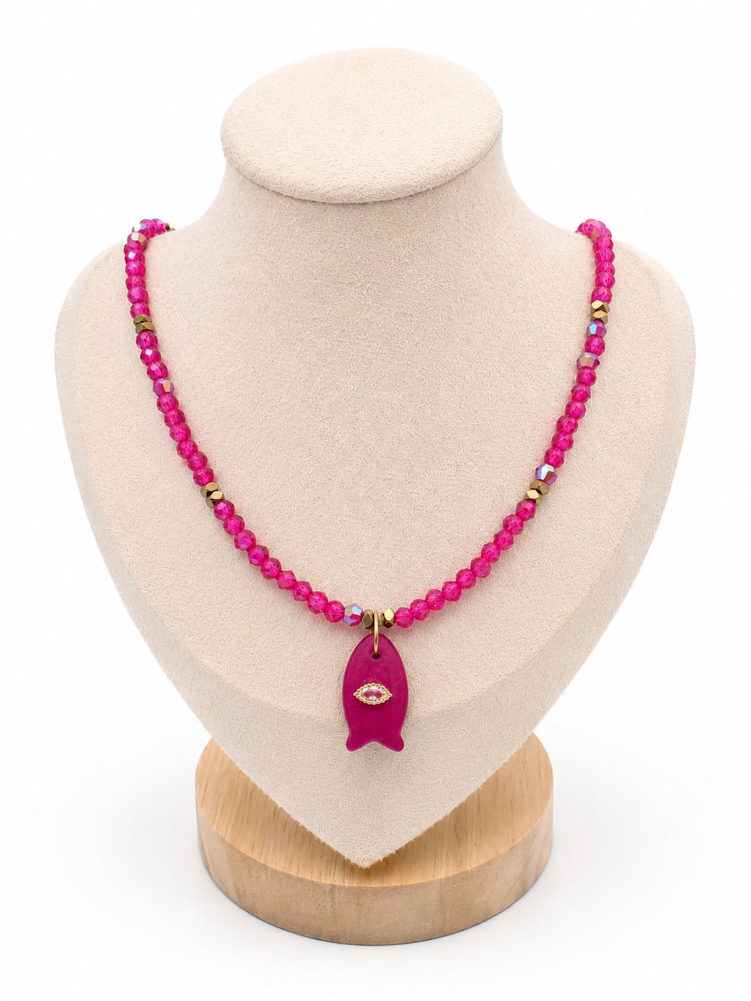 Collier Ras-de-cou - Fushia