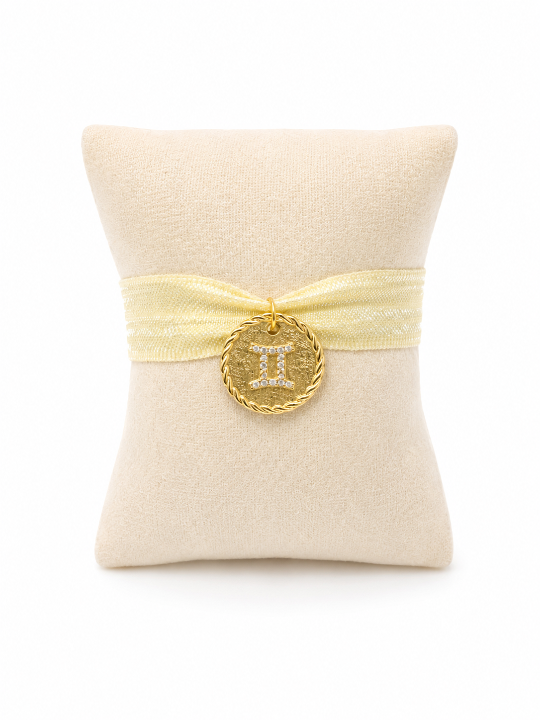 Bracelet Élastique Signe Astrologique – Médaille Dorée en Acier Inoxydable