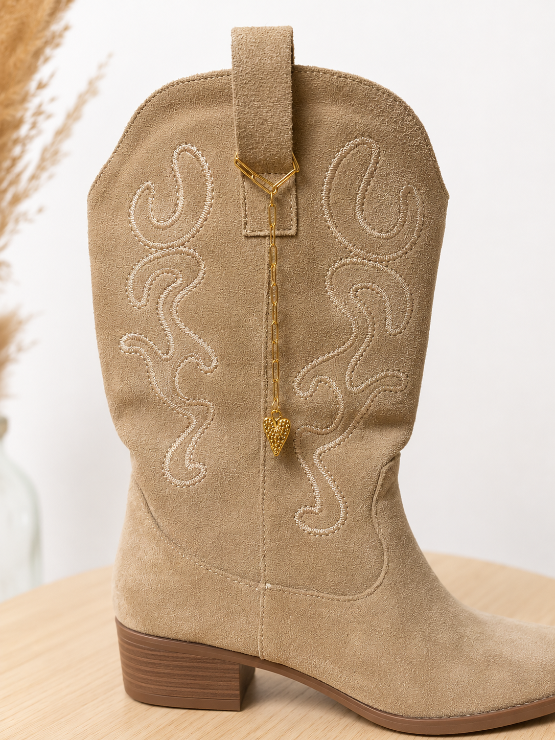 Bijou Santiag  – Bijou Western en Acier Inoxydable Doré - HEART