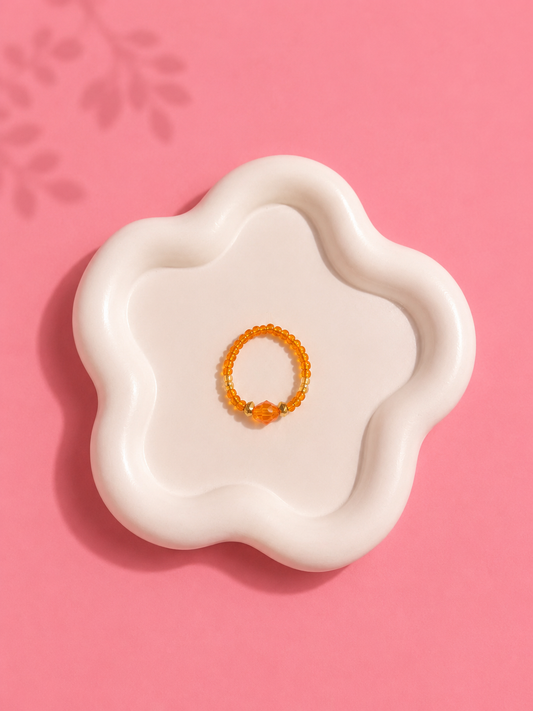 Bague orteil /doigt - Angèle orange