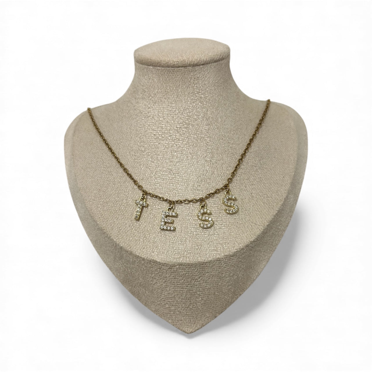 Collier personnalisé doré - prénom/mot