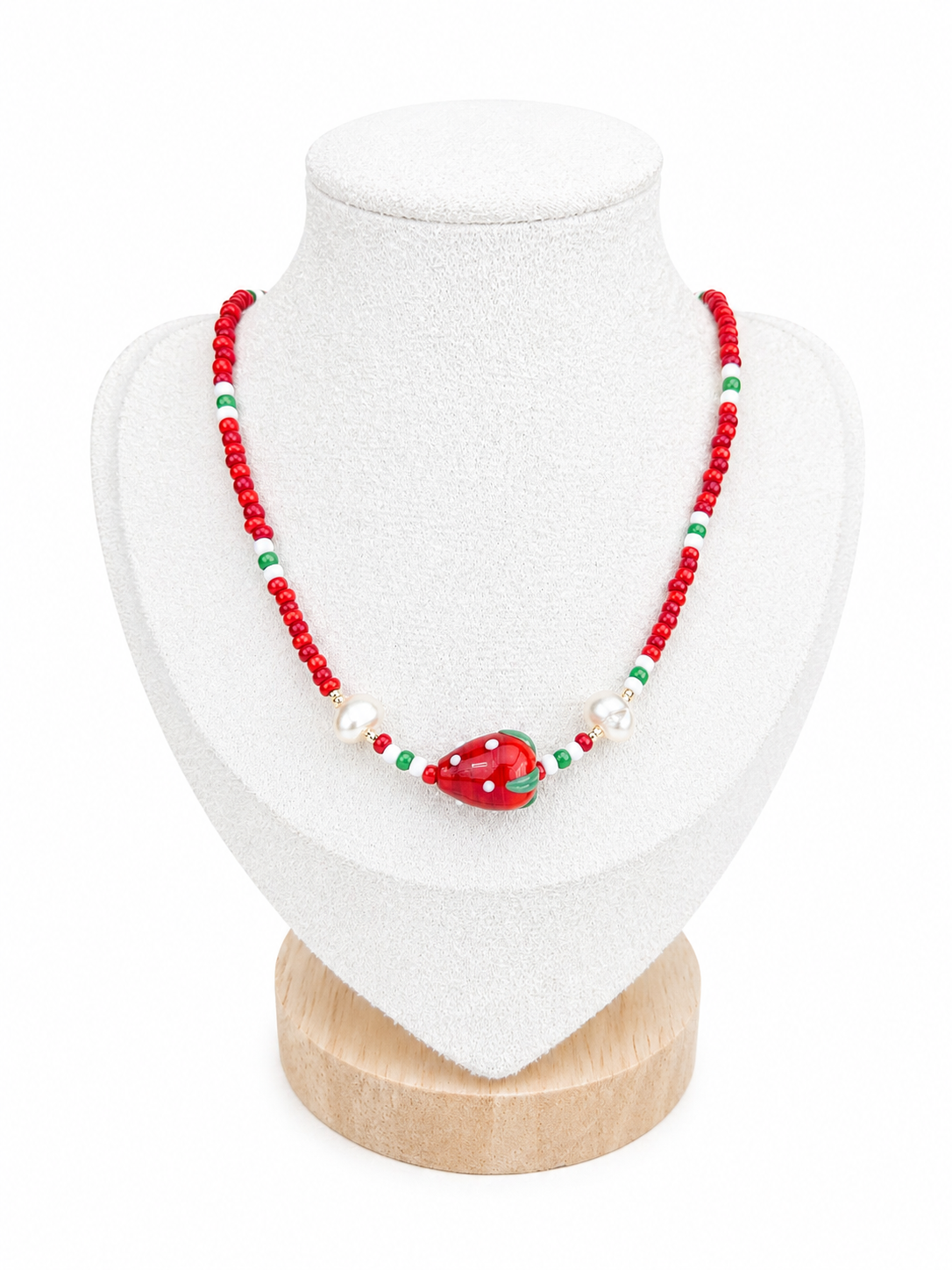 Collier Ras de cou - Fraise