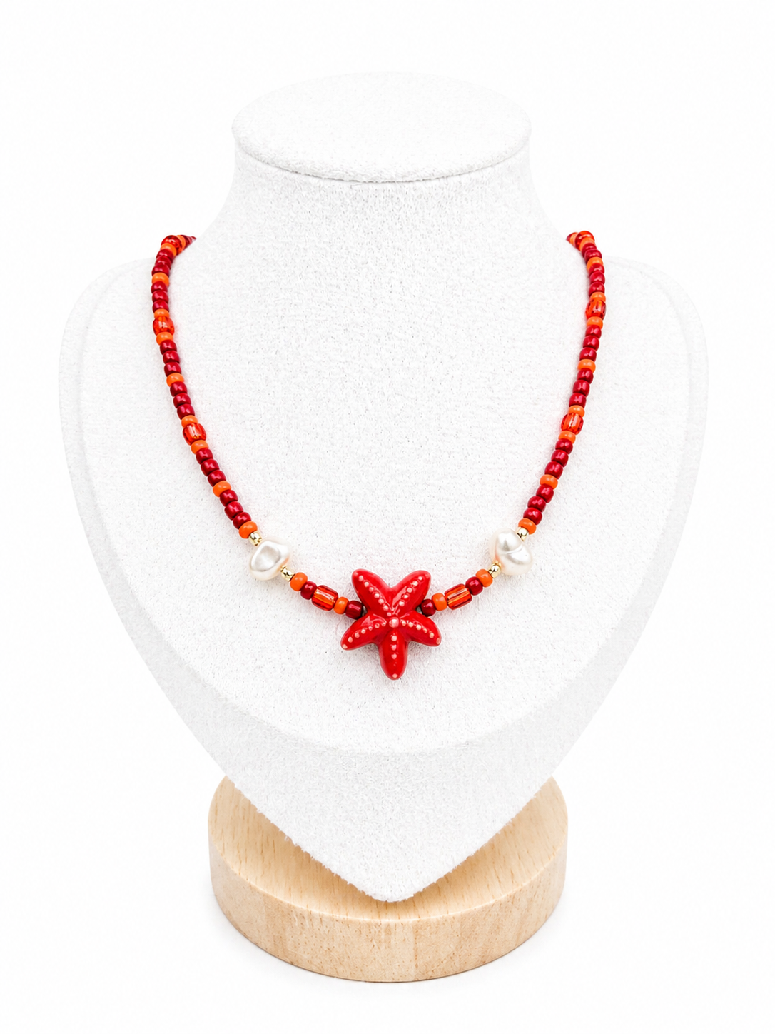 Collier Ras de cou - Rouge