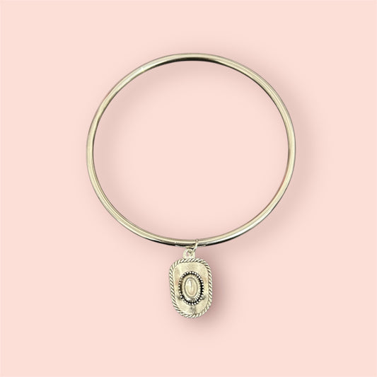 Jonc doré chapeau de cowboy