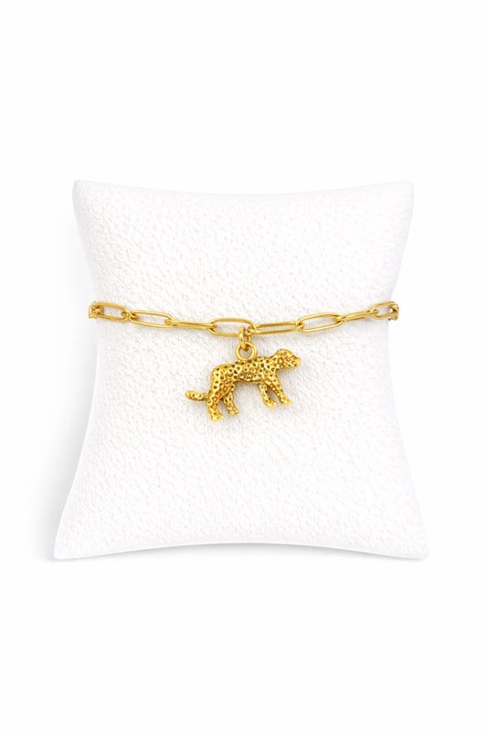 Bracelet Léopard doré