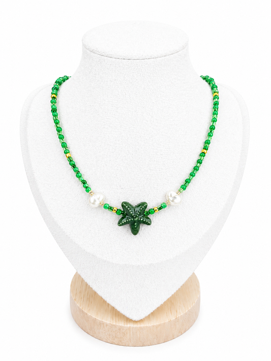Collier Ras de cou - Vert foncé
