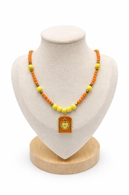 Collier Jaune et Orange - Melissa