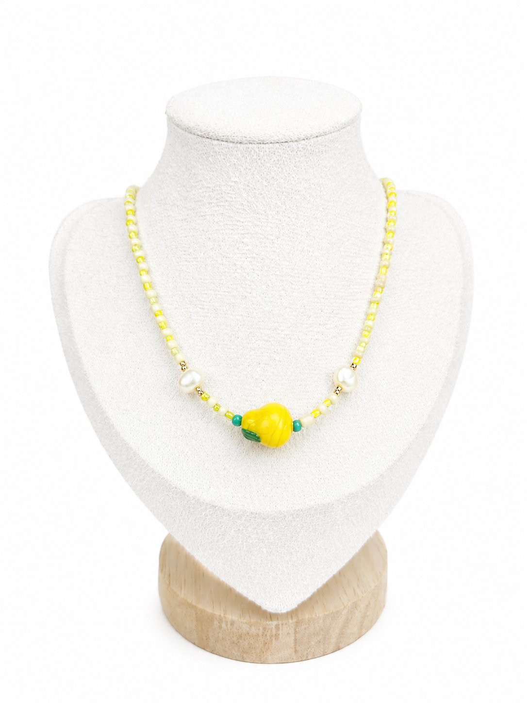 Collier Ras de cou - Citron jaune