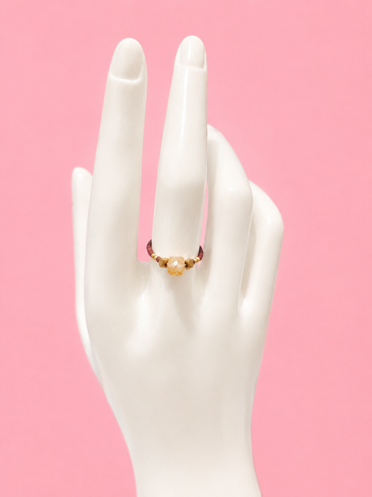 Bague orteil /doigt - Emmy marron