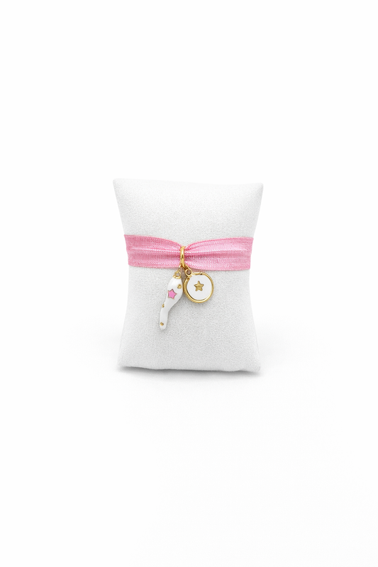 Bracelet ROSA noué avec pendentifs