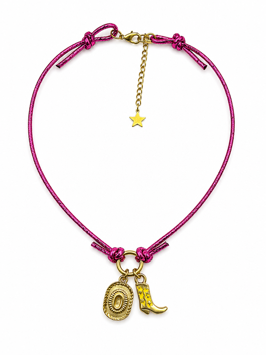 Collier cordon Cowgirl Rose