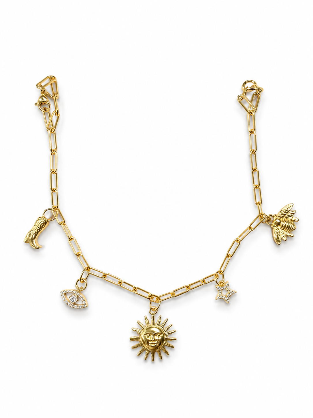 Bijou Santiag  – Bijou Western Soleil en Acier Inoxydable Doré - SUNSHINE