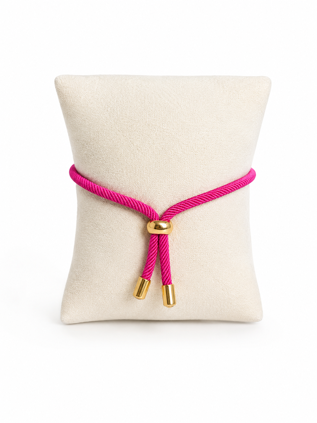 Bracelet coeur rose et doré – Cordon & pendentif cœur (Copie)