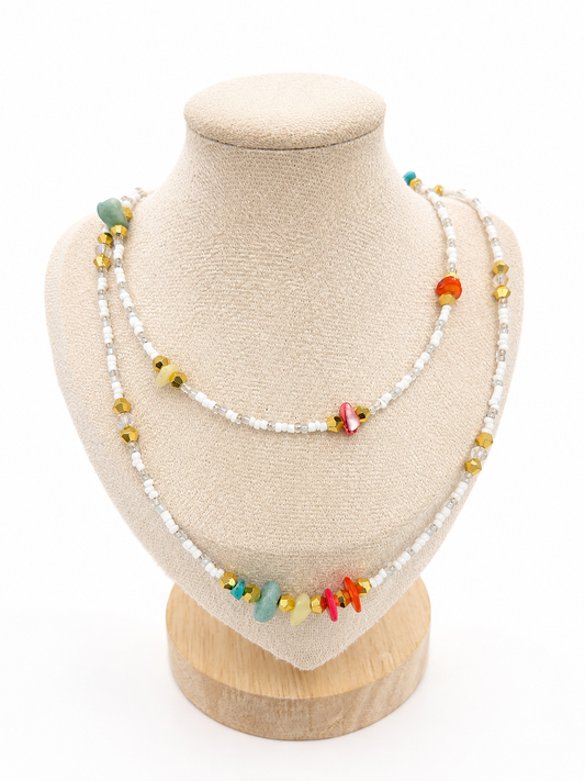 Collier Fataly Blanc