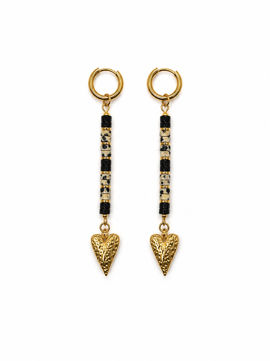 Boucles d’oreilles Léopard - Coeur