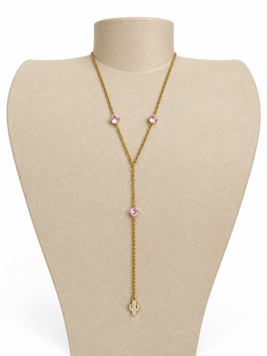 Collier en Y -  Cactus