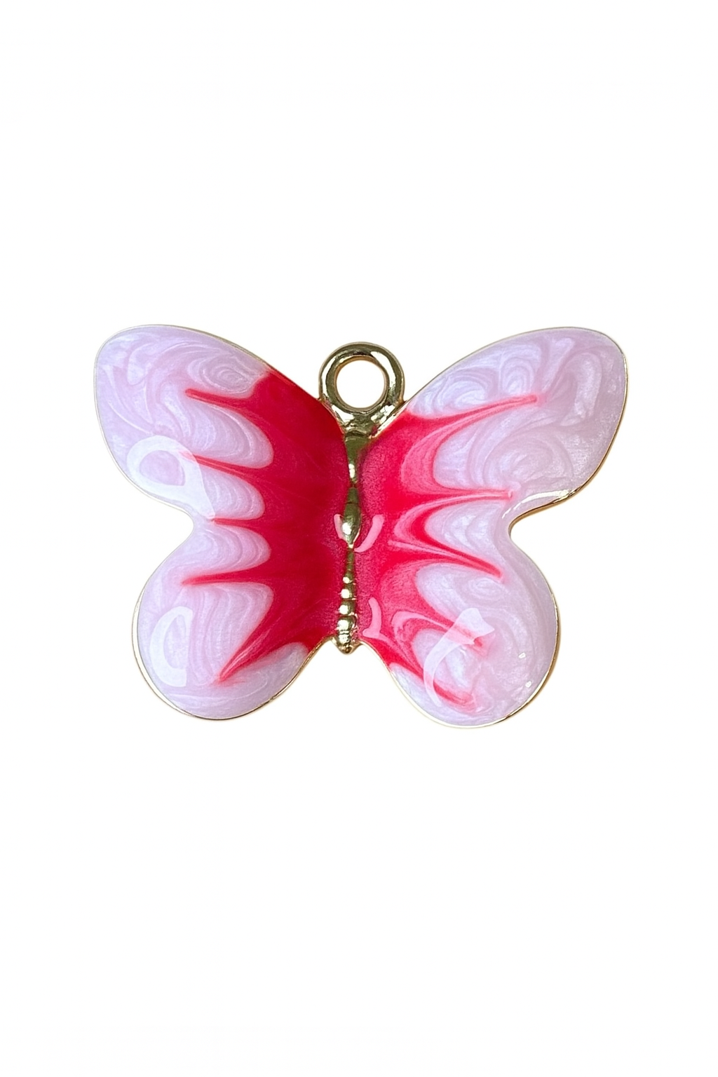 Charm - Papillon rose