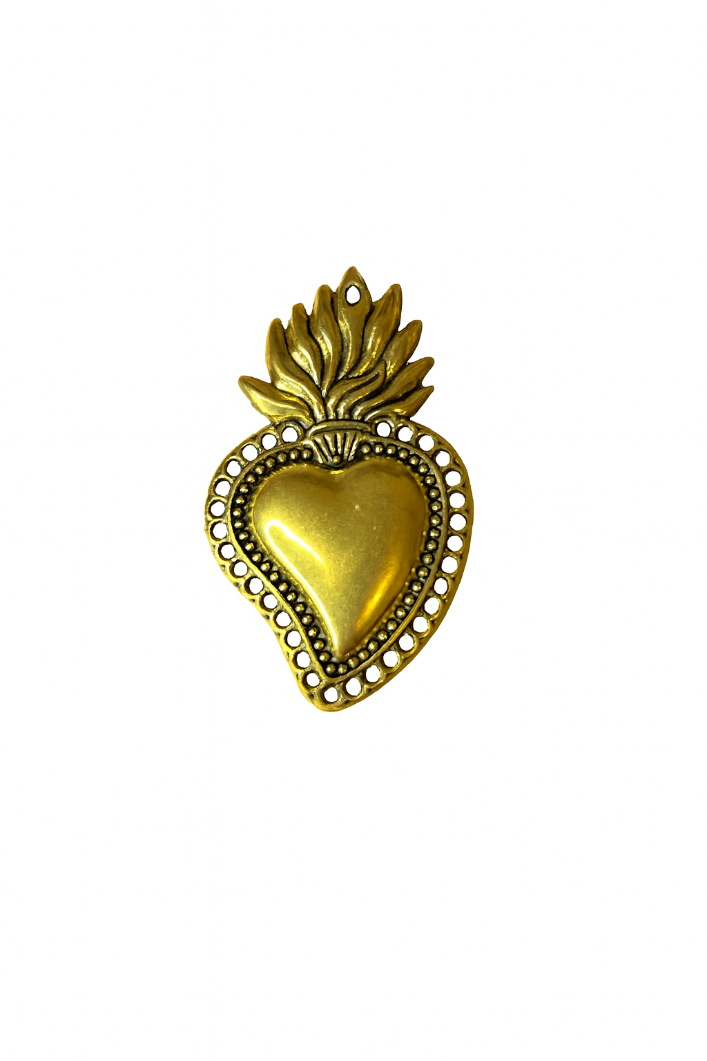 Charm - Gros coeur dorée