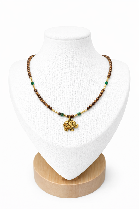 Collier Éléphant Porte-Bonheur