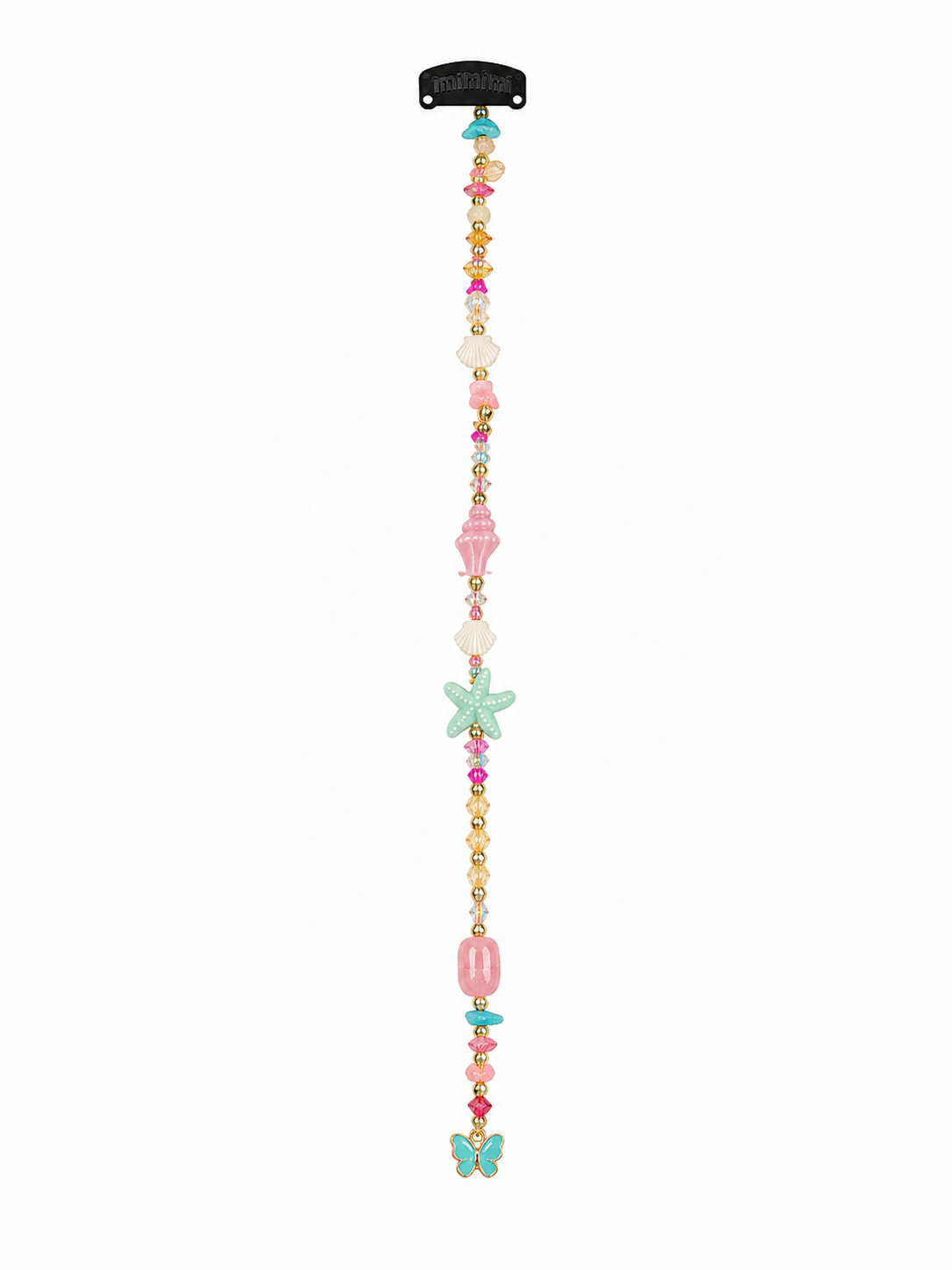 Barrettes bijoux - océan multicolore